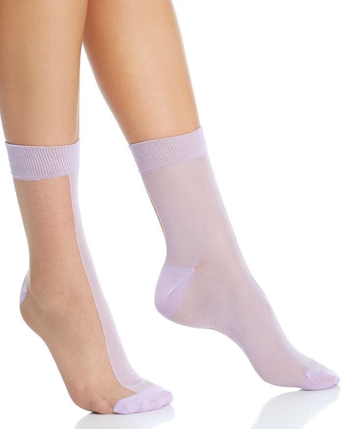 Happy Socks Hysteria Filippa Ankle Sock In Pastel Purple