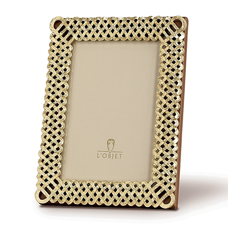 L'objet Platinum Braid Frame, 5 X 7 In Gold