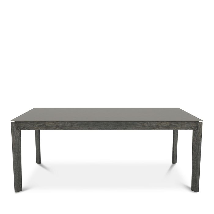 Huppe Cloe 76 Dining Table In Anthracite/glass