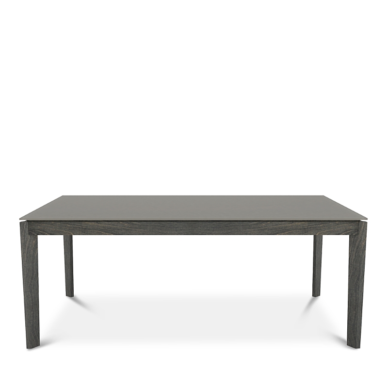 Huppe Cloe 76 Dining Table In Anthracite Birch/ Cream