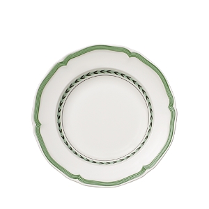 Villeroy & Boch French Garden Green Lines Rim Soup Plate In White