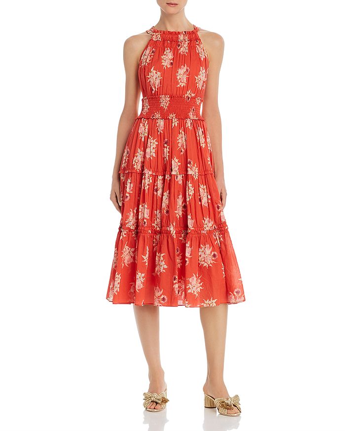Rebecca Taylor Floral Tea Length Gown, Size 6