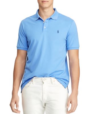 custom slim stretch mesh polo