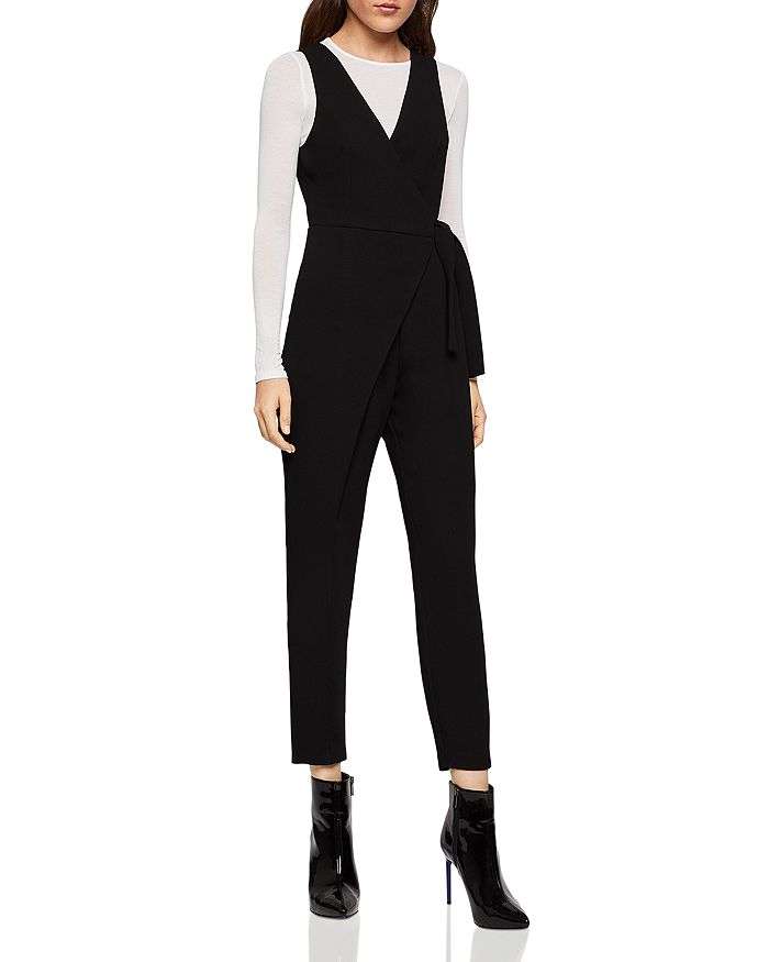 BCBGeneration Sleeveless Crossover Jumpsuit | Bloomingdale's