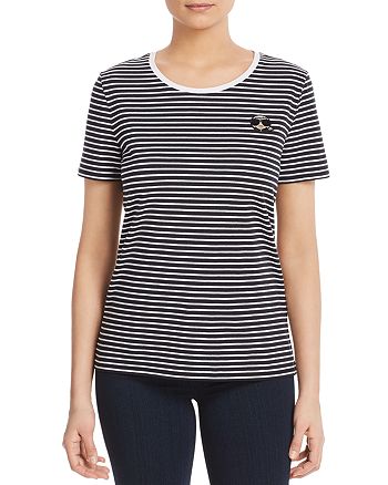 Karl Lagerfeld Paris Emoji Karl Striped Tee Bloomingdale S