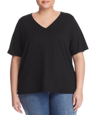 Eileen Fisher Plus Organic Cotton V 