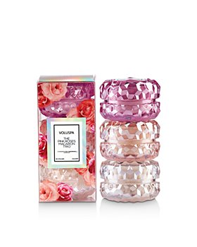 Voluspa - The Pink Roses Macaron Candle Trio, Set of 3