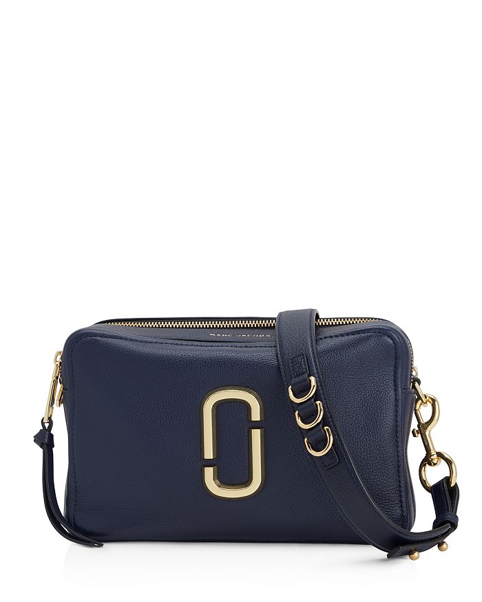 Marc Jacobs The Softshot 21 Crossbody Bag - Blue In Navy/gold