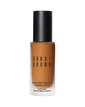 Shop Bobbi Brown Skin Long-wear Weightless Foundation Spf 15 In Neutral Golden N070 (medium To Dark Brown With Yellow And Red Undertones)