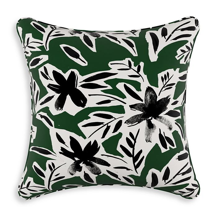 Sparrow & Wren Cari Down Pillow, 20 X 20 In Cari Floral Green Black