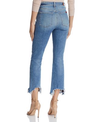 womens cropped flare jeans