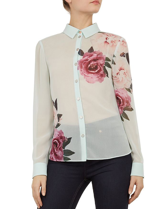 Ted Baker Zaylaa Magnificent Print Blouse Bloomingdale s