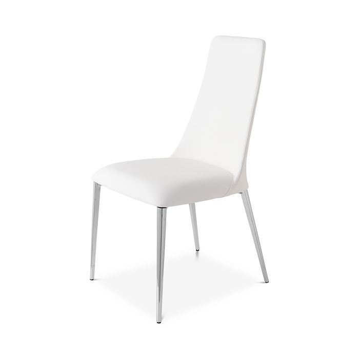 Shop Calligaris Etoile Chair In White Leather