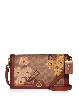 COACH Riley Signature Canvas Prairie Floral Print Crossbody