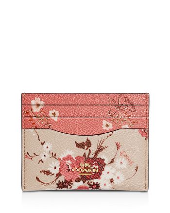 COACH - Mixed Floral Print Card Case
