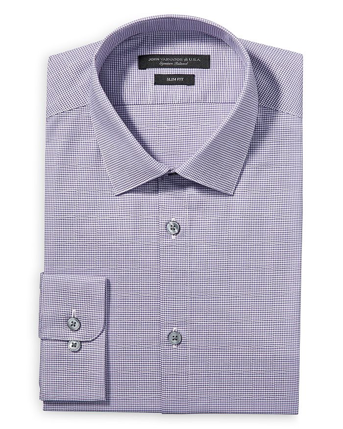 John Varvatos Star USA Modern Gingham Slim Fit Dress Shirt | Bloomingdale's