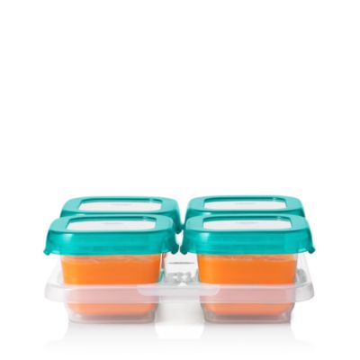 Tot 4-Piece Baby Blocks Freezer Storage Containers