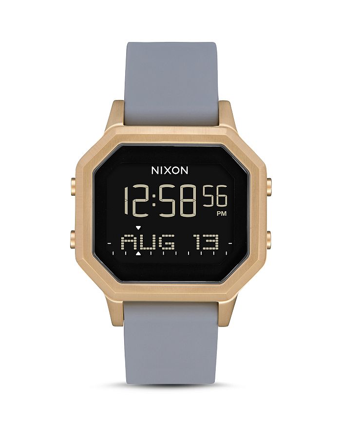 Nixon Siren Ss Watch, 33mm X 36mm In Light Gold/gray