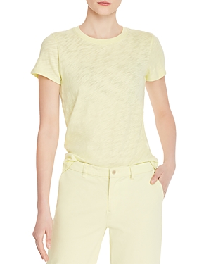 Shop Atm Anthony Thomas Melillo Schoolboy Crewneck Tee In Lemon