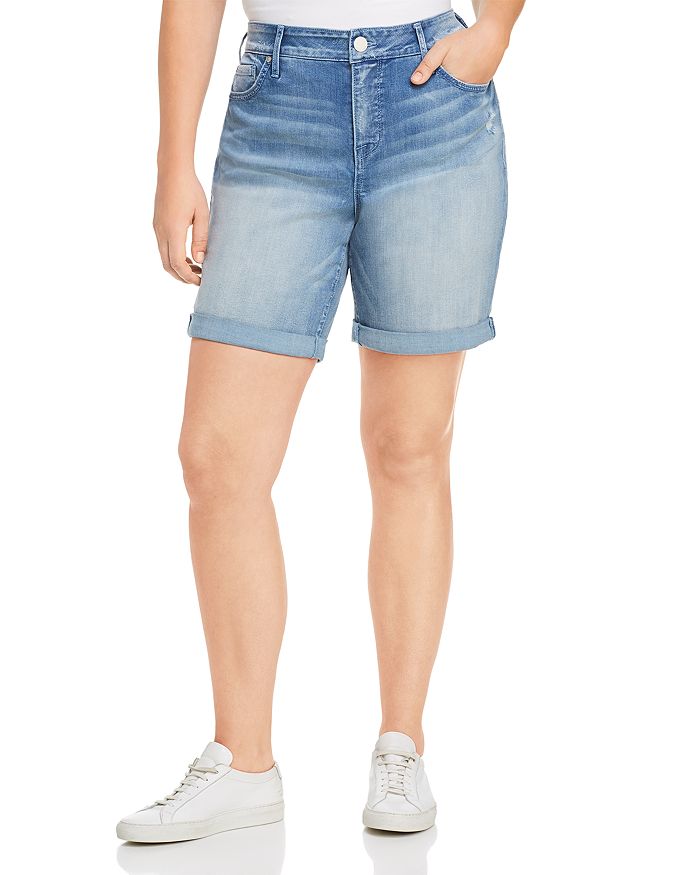 Seven7 Jeans Plus Weekend Bermuda Denim Shorts in Radiant