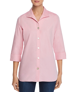 Foxcroft Non-iron Cotton Shirt In Rosewater