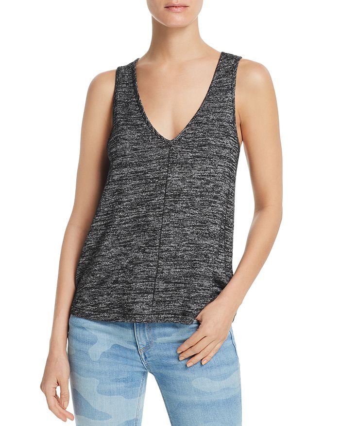 rag bone Hudson Heathered V Neck Tank Bloomingdale s