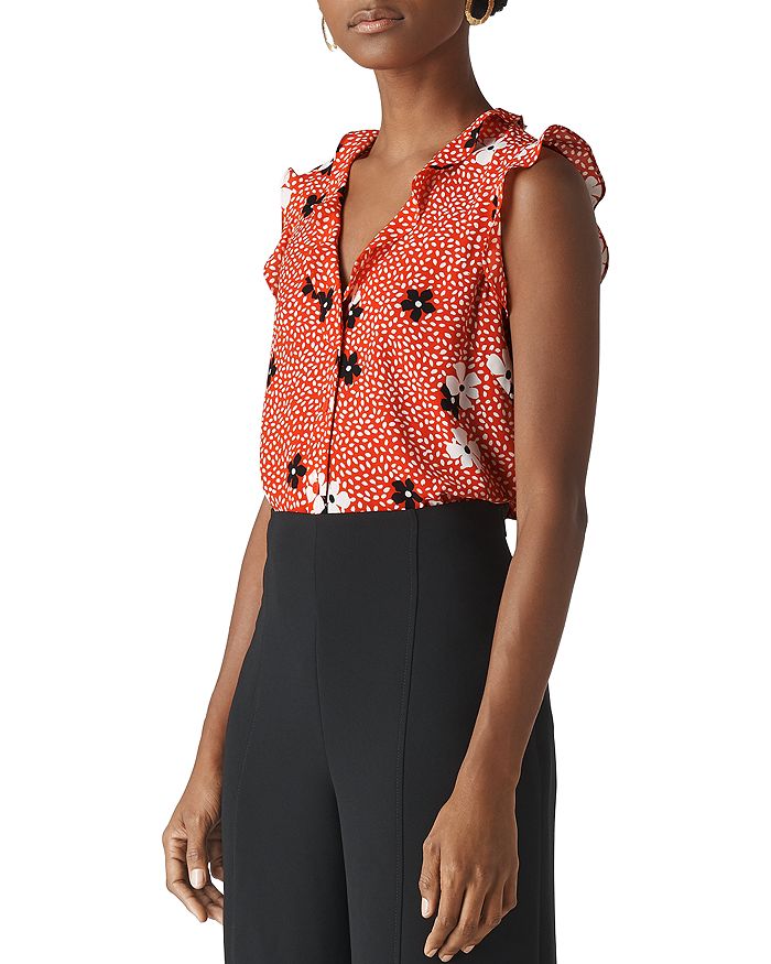 Whistles confetti new arrivals floral shirt dress