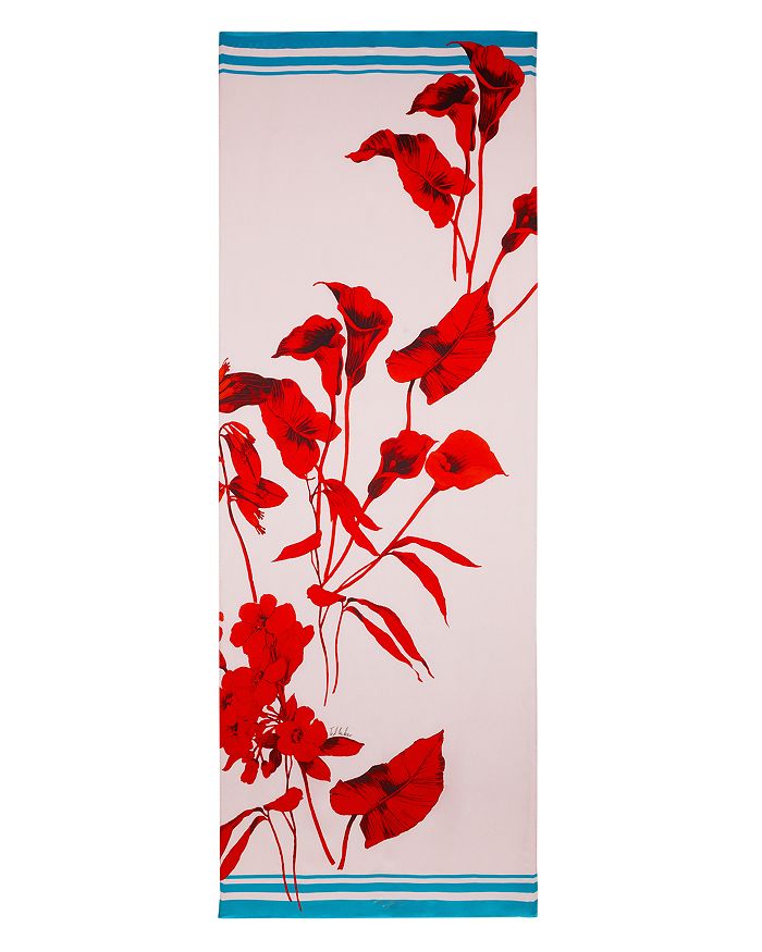 TED BAKER CAYCEE FANTASIA FLORAL SILK SCARF WXV-CAYCEE-XH9W