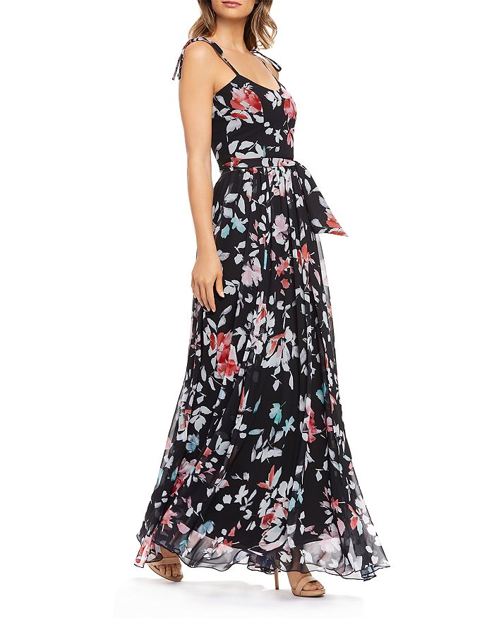 DRESS THE POPULATION DRESS THE POPULATION HOLLIE FLORAL GOWN,1723-5002.00