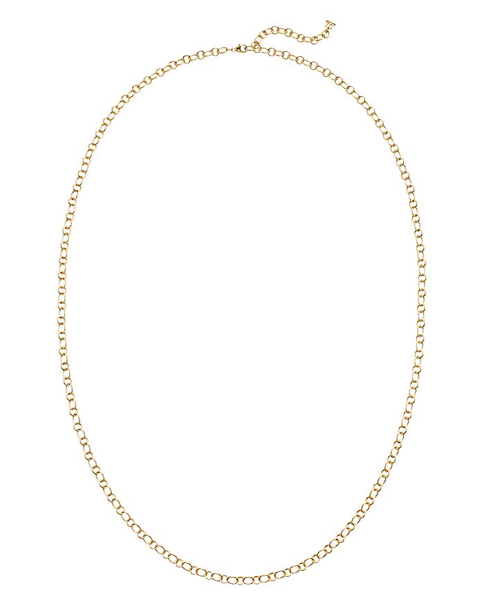 Shop Temple St Clair 18k Yellow Gold Ribbon Chain Necklace, 32