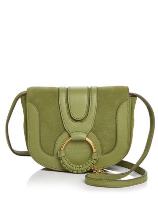 hana mini suede & leather crossbody