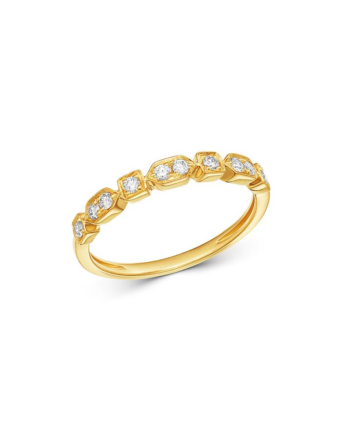 Madhuri Parson 14k Yellow Gold Diamond Essentials Ring In White/gold