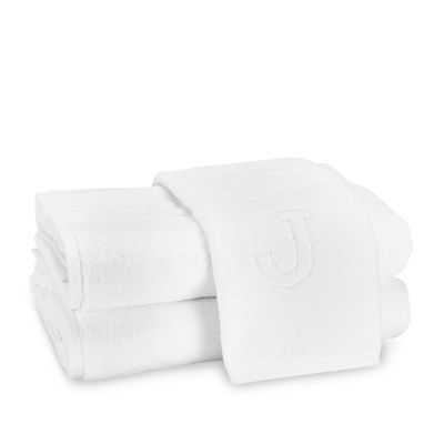 Matouk Auberge Monogrammed Letter Towel Collection - Hand Towel, J