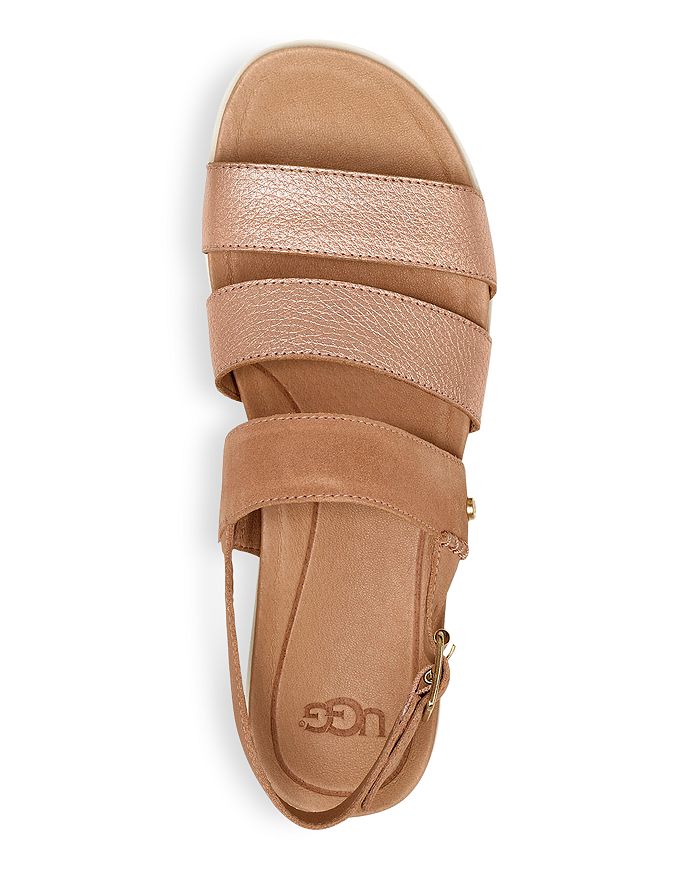 Ugg Women's Braelynn Platform Slingback Sandals In Rose Gold Metallic ...
