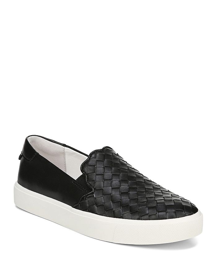 Sam Edelman Women s Eda Woven Leather Slip On Sneakers