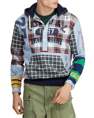 polo ralph lauren men's patchwork hoodie