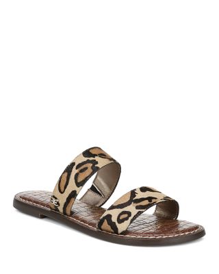 sam edelman leopard slide sandals