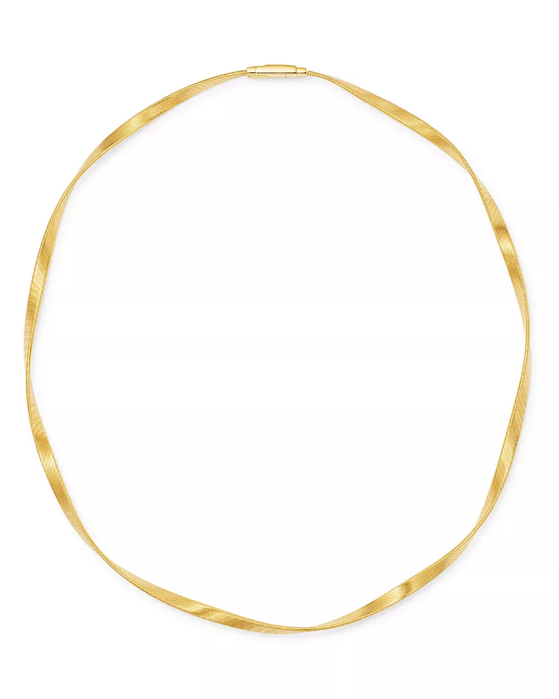 Marco Bicego 18K Yellow Gold Marrakech Twisted Collar Necklace, 16.5