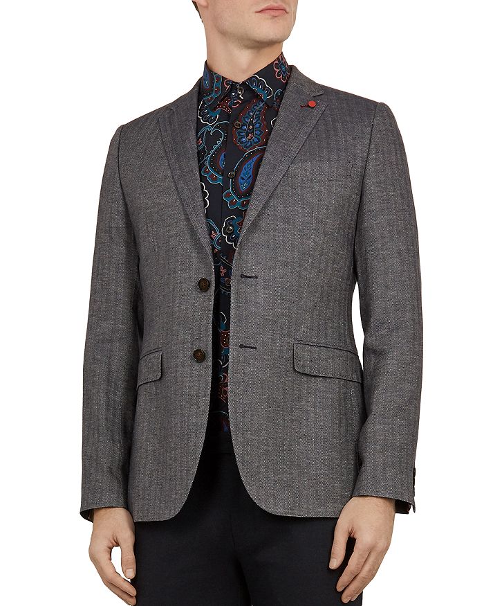 Ted baker sales herringbone peacoat