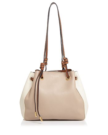 Tory Burch Caroline Small Leather Color-Block Shoulder Bag | Bloomingdale's