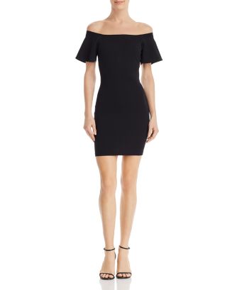 AQUA Off-the-Shoulder Bodycon Dress - 100% Exclusive | Bloomingdale's