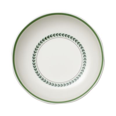 French Garden Green Line Shallow Bowl