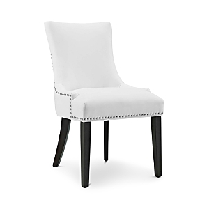 Shop Modway Marquis Faux Leather Dining Chair In White