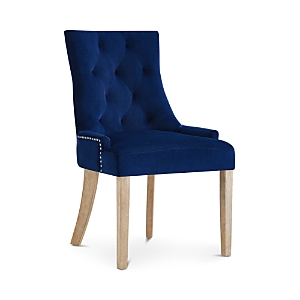 Shop Modway Pose Velvet Dining Chair In Blue