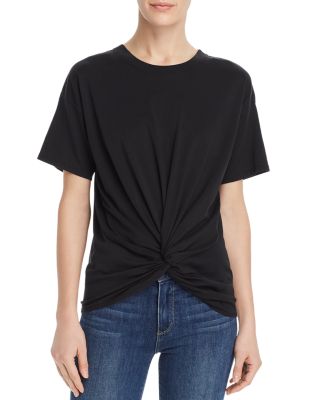 Joie - Kumie Twist-Front Pima Cotton Tee