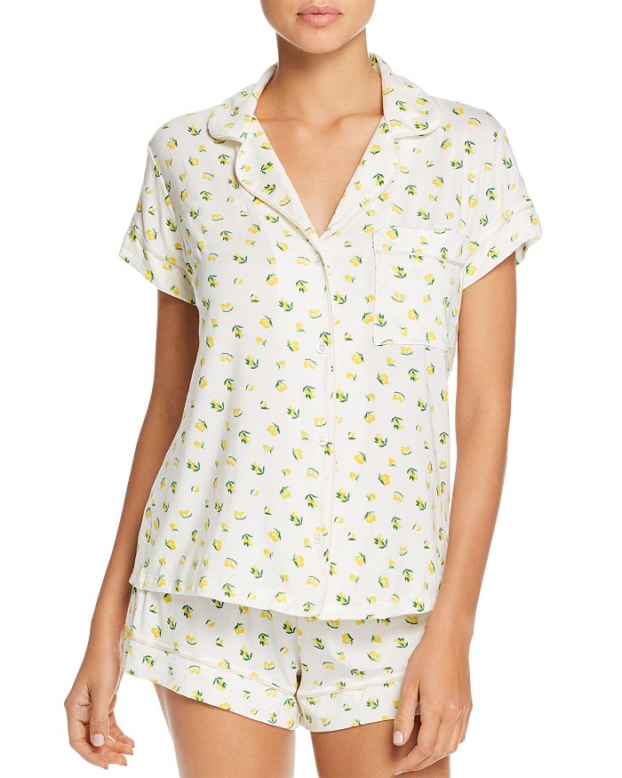 Eberjey Dianna Lemon Print Shorts Pajama Set Bloomingdale's