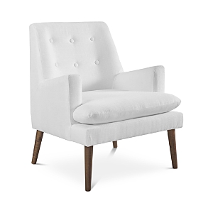 Modway Leisure Upholstered Lounge Chair In White