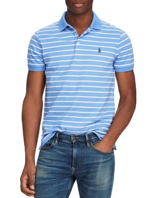 polo ralph lauren classic fit striped mesh polo shirt