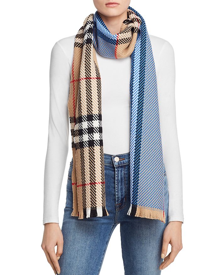 Burberry colour outlet block scarf