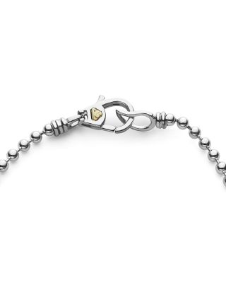 18K Yellow Gold & Sterling Silver Caviar Icon Beaded Bracelet